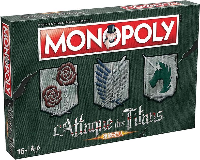 >Monopoly Attack On Titan Board Game Boardgamegeek