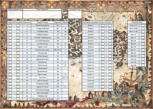 Jaws of the Lion Campaign Tracker | Gloomhaven: Jaws of the Lion