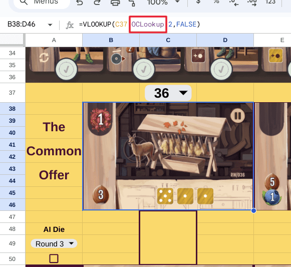 DIY Board Game Spreadsheet Build Demonstration—Woodcraft Roll and