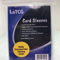 Clear Pokemon/Magic the Gathering Perfect Size Deck Protector (65 x 91)