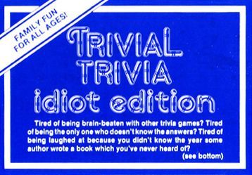 Coperta Trivial Trivia: Idiot Edition