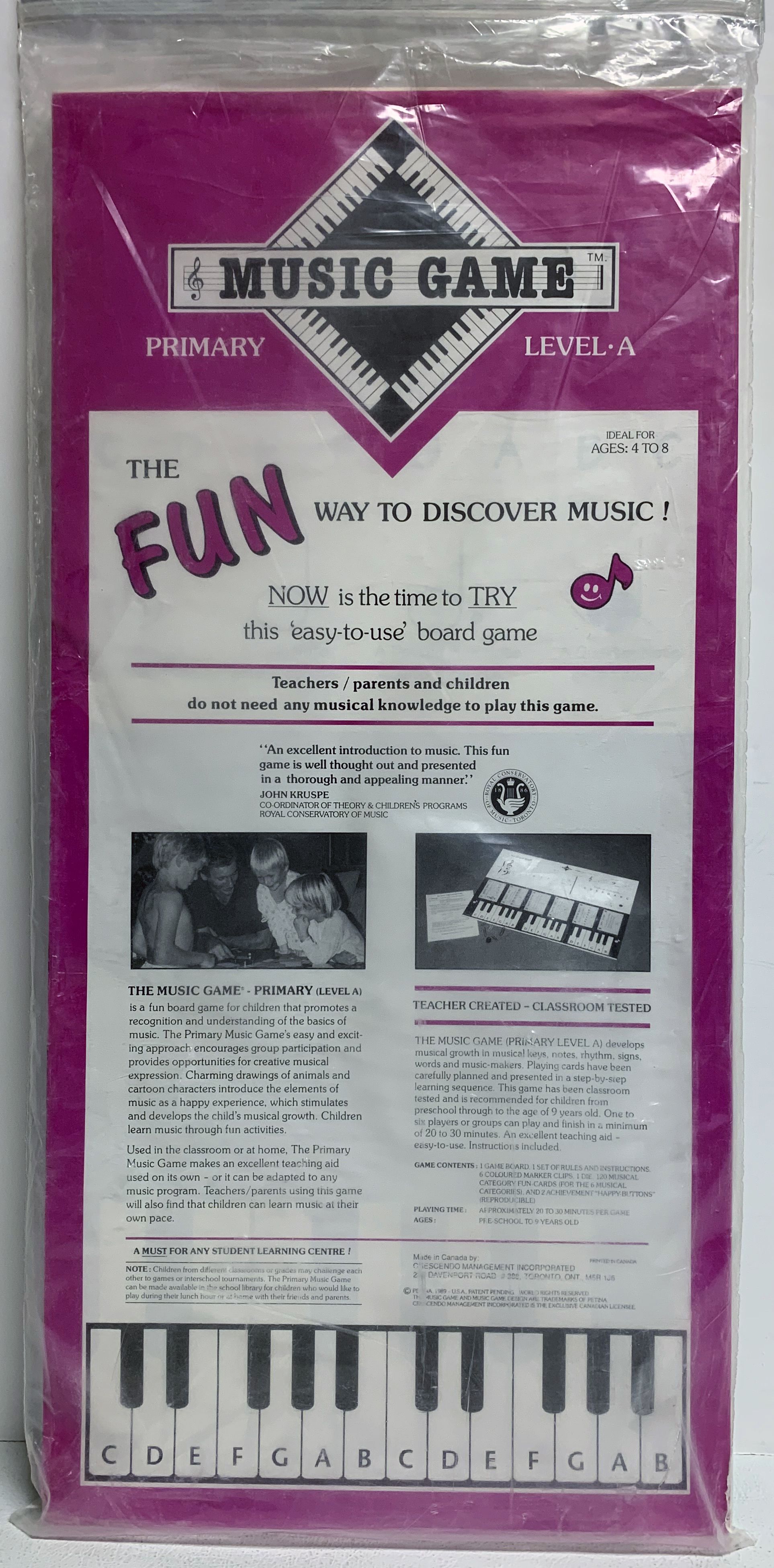 The Music Game: Primary (Level A) box art