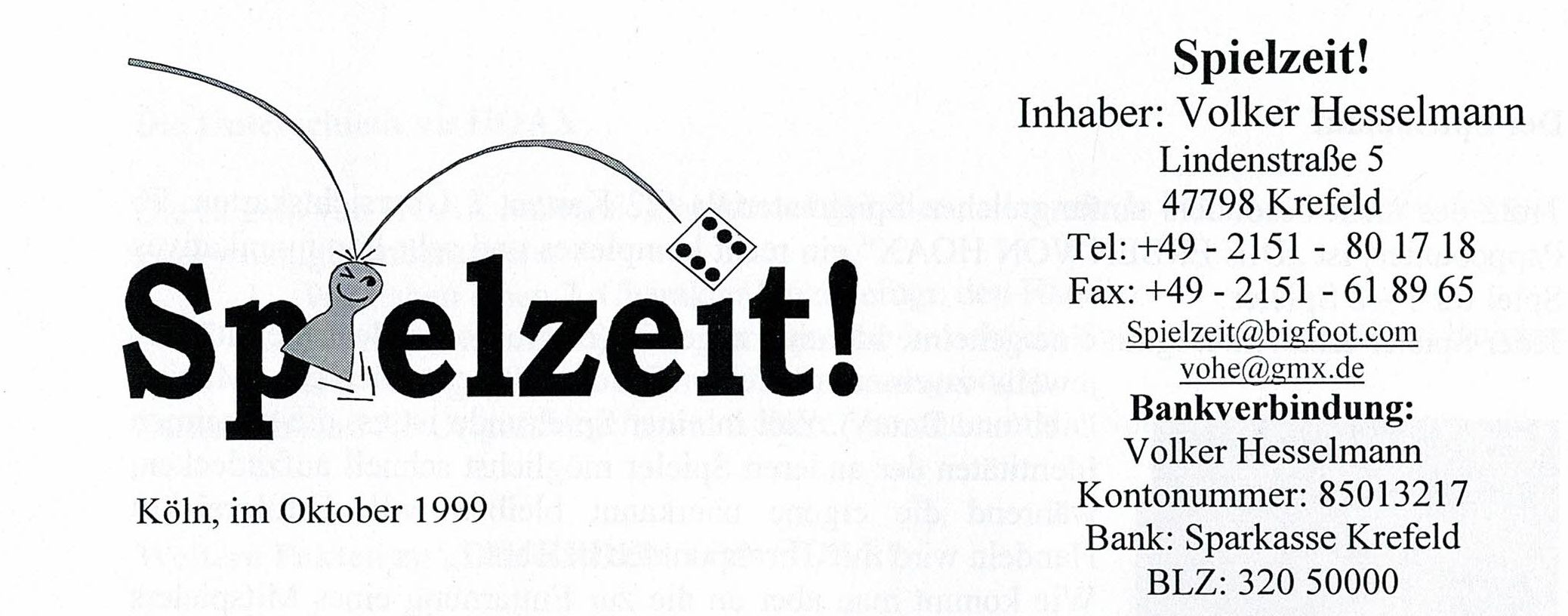 Spielzeit!
