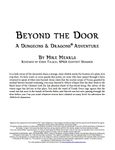 RPG Item: Beyond the Door