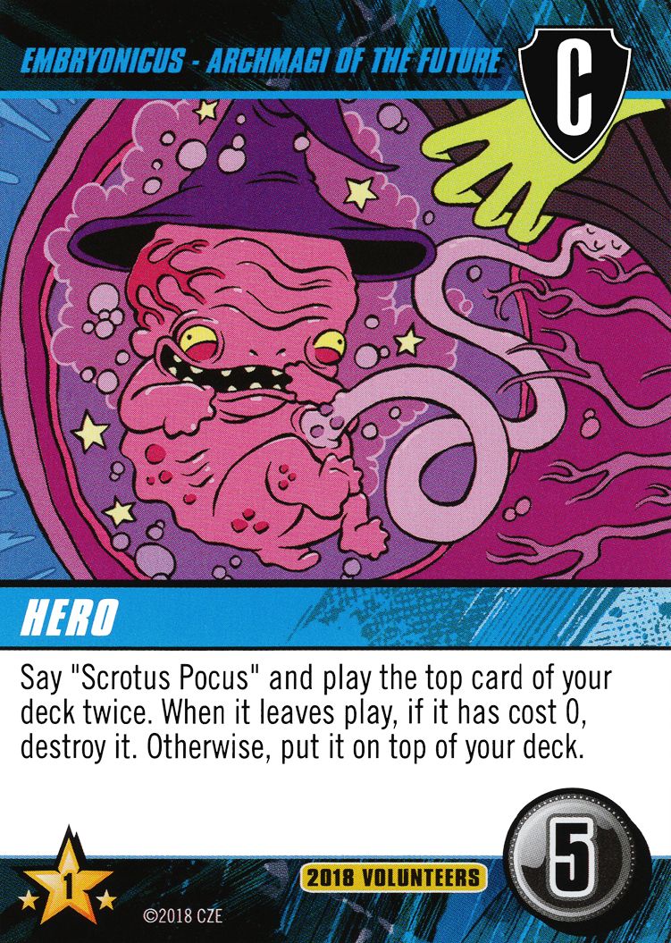Cerberus Deck-Building Game: Cryptozoic 2018 Volunteer Promo Card