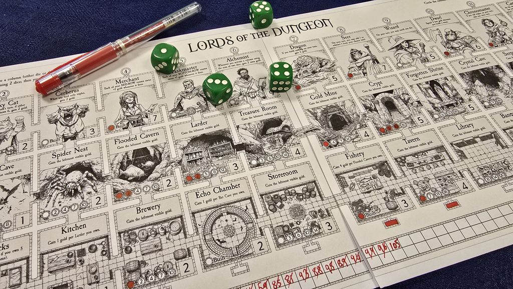 Illustration 5 de Lords of the Dungeon: A Roll & Build Print and Play Game