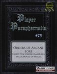 RPG Item: Player Paraphernalia #075: Orders of Arcane Lore