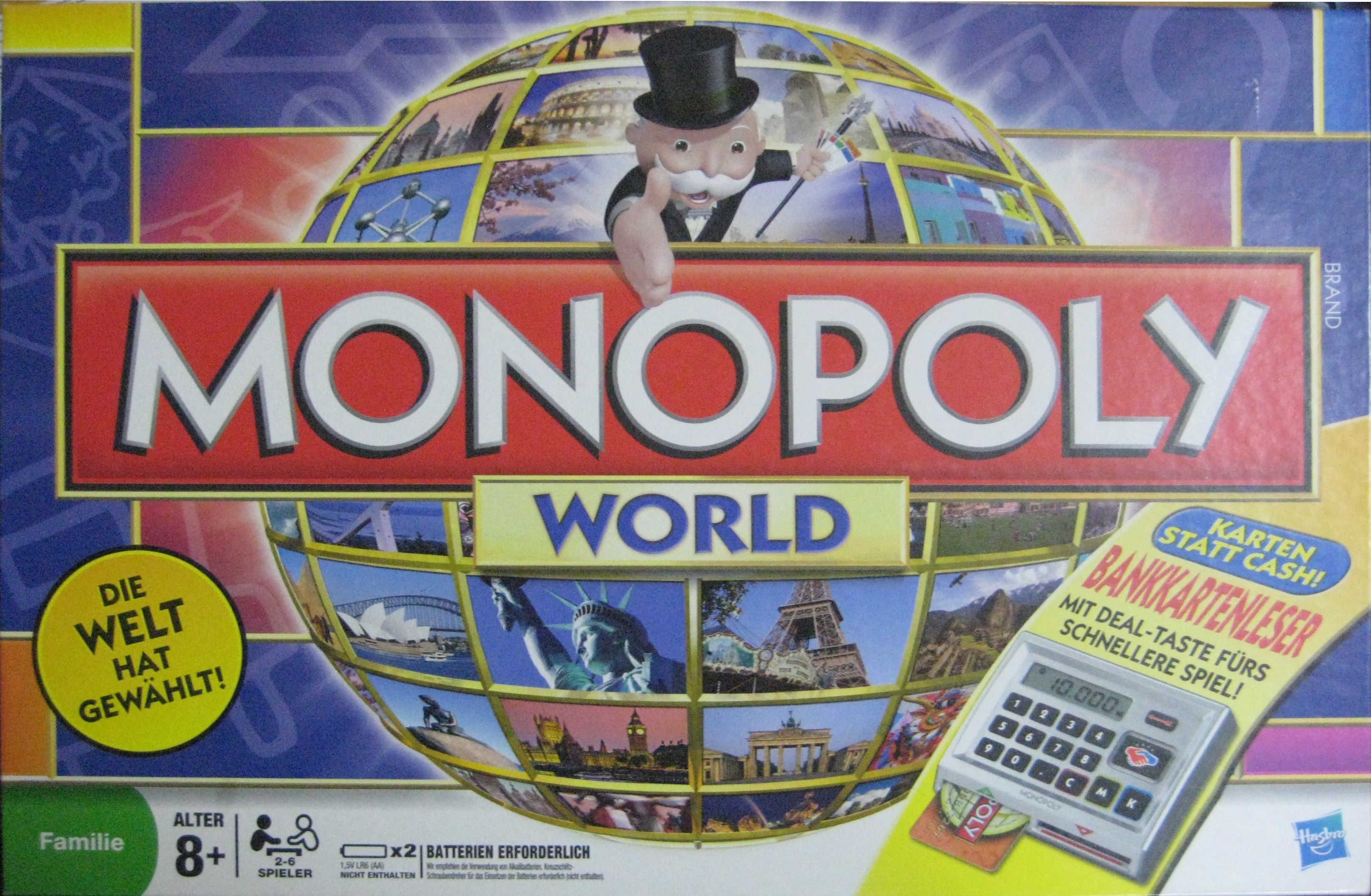 Boîte du jeu Monopoly World