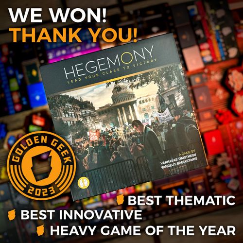 Hegemony Sweeps Three Golden Geek Awards! Hegemony Lead Your Class
