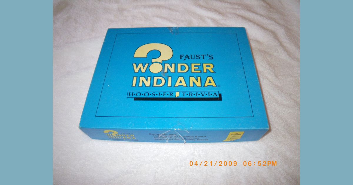 Faust S Wonder Indiana Hoosier Trivia Board Game Boardgamegeek