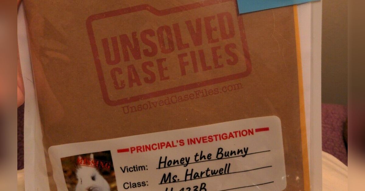 Unsolved Case Files Family Case Honey The Bunny Board Game