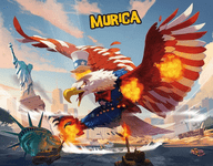 Board Game Accessory: King of Tokyo/New York: Murica (promo character)