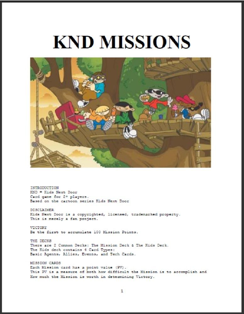 KND Missions cover art