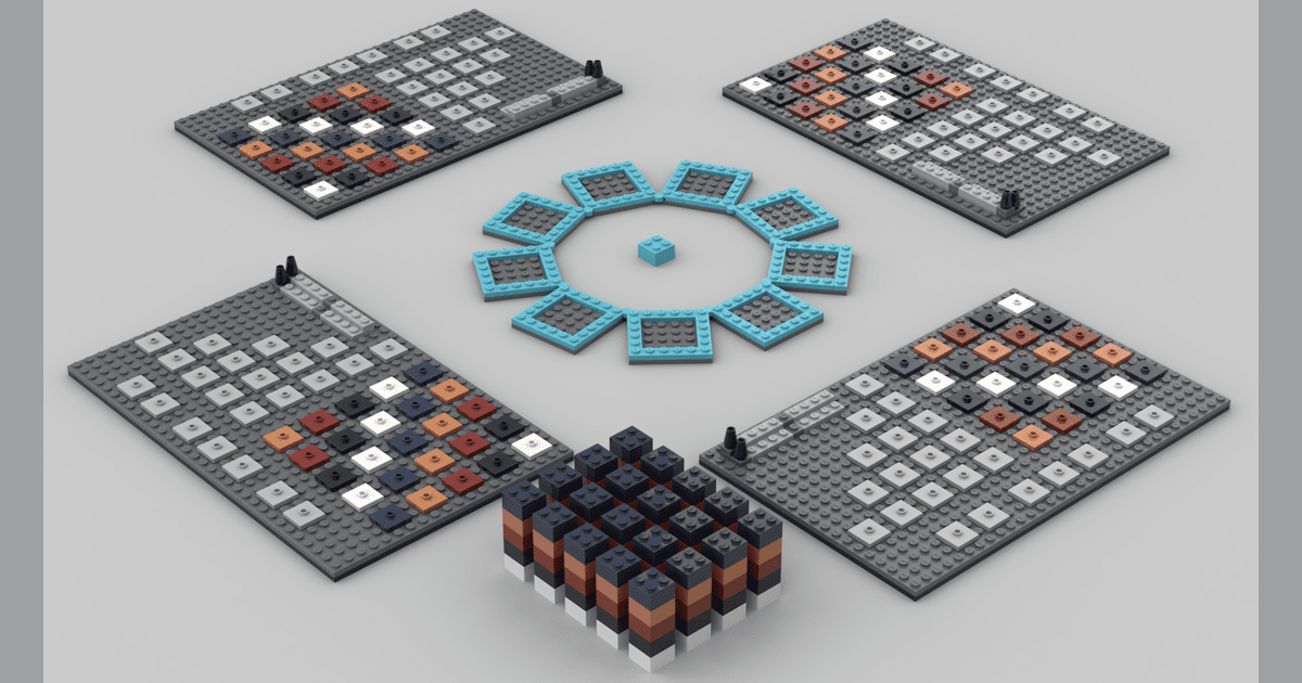 Board games made with LEGO bricks BoardGameGeek