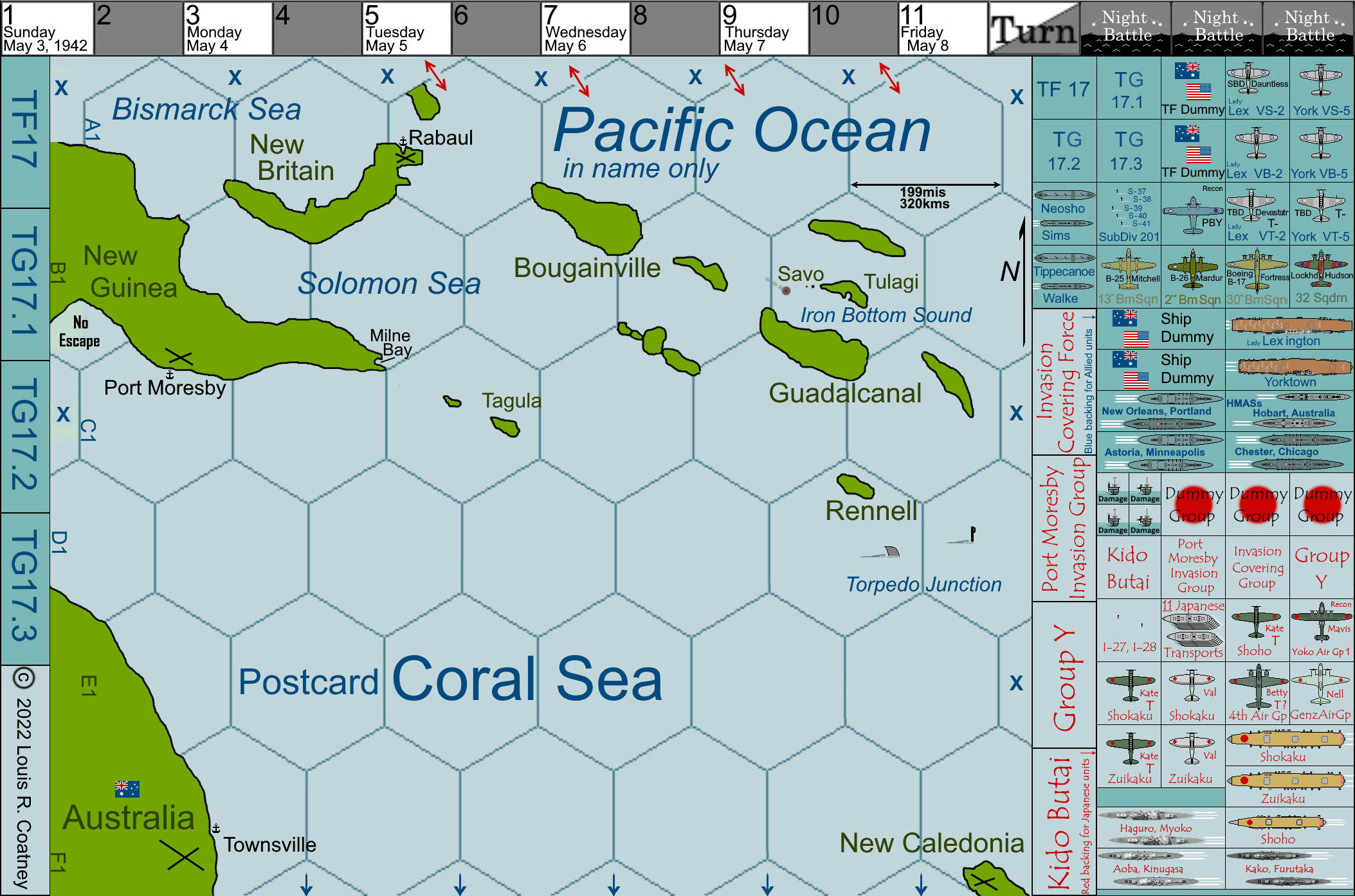 Postcard Coral Sea