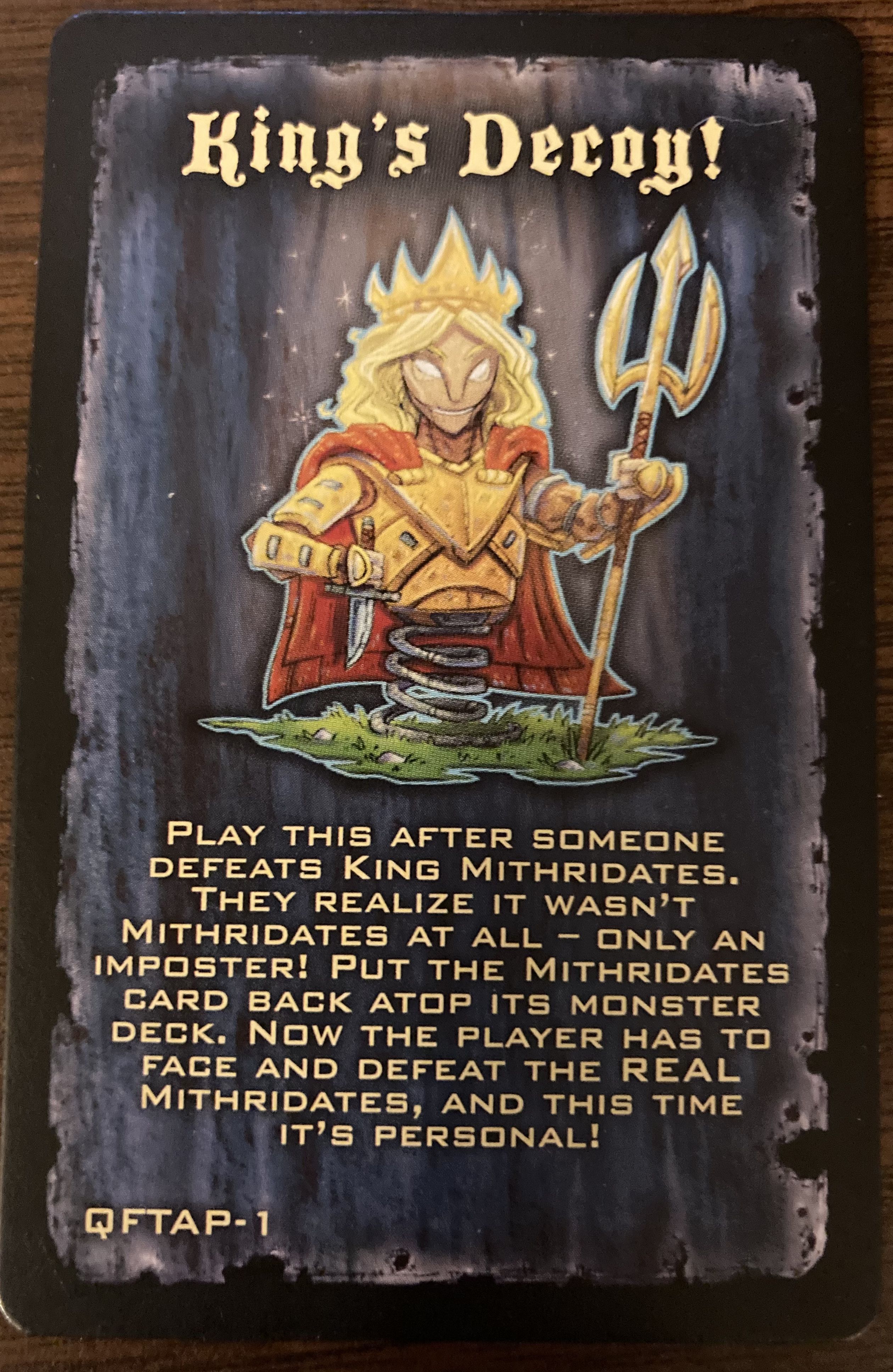 Quest for the Antidote: King's Decoy Promo Card cover