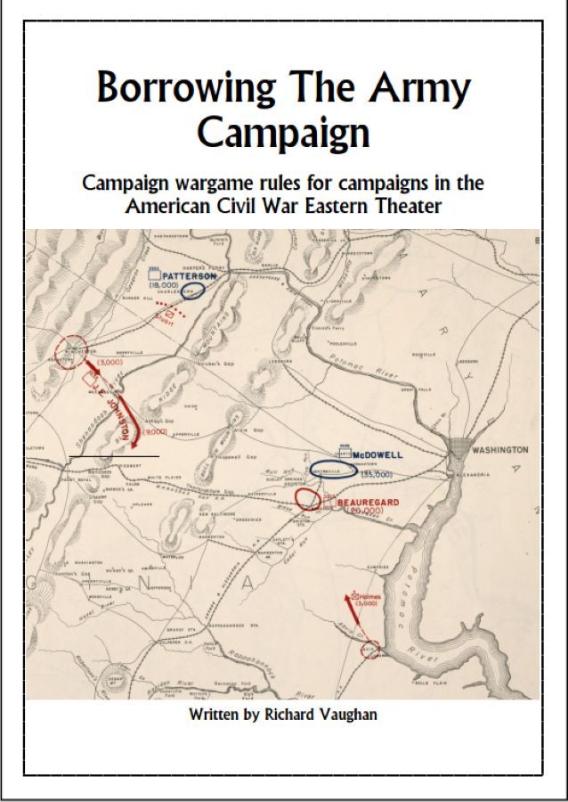 Borrowing The Army Campaign: Campaign wargames rules for campaigns in the American Civil War Eastern Theater cover