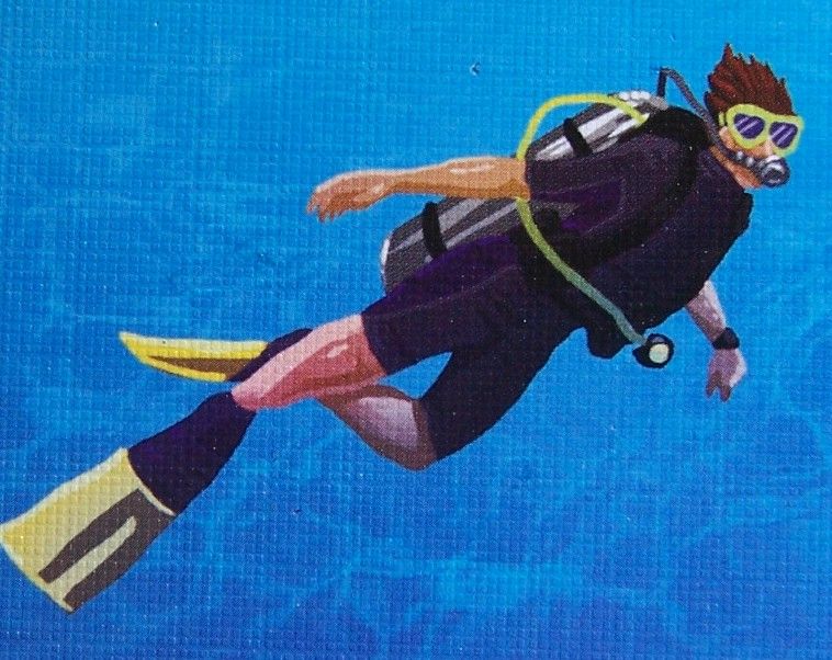 The Great Barrier Reef Card Game: Scuba Diver Promo