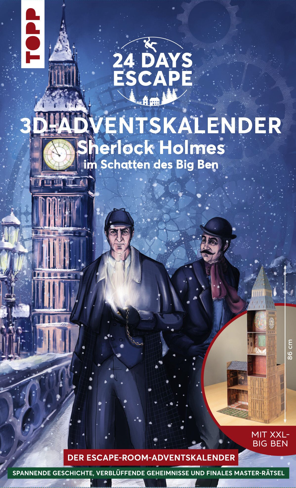 24 Days Escape: 3D Adventskalender – Sherlock Holmes im Schatten des Big Ben cover