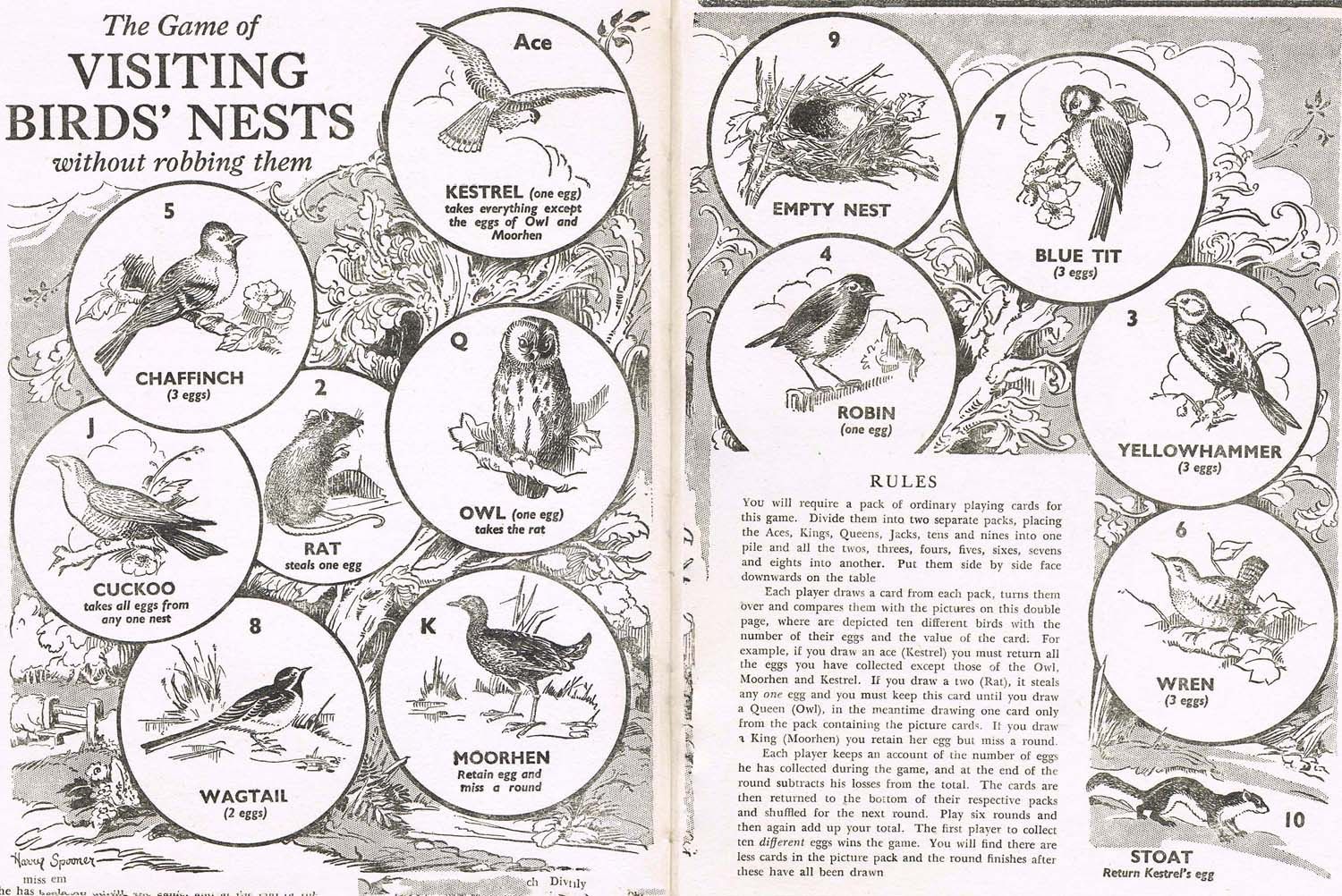 The Game of Visiting Birds' Nests Without Robbing Them
