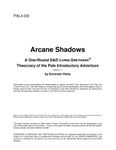 RPG Item: PAL4-03I: Arcane Shadows