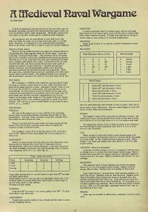 A Medieval Naval Wargame
