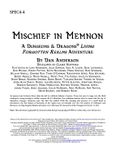 RPG Item: SPEC4-4: Mischief in Memnon