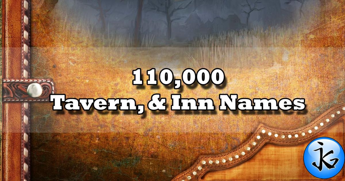 110,000 Tavern, & Inn Names | RPG Item | RPGGeek