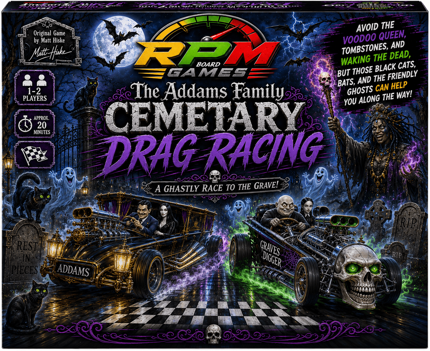 Addam's Family Cemetery Drag Racing