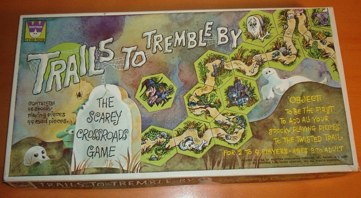 TRAILS TO TREMBLE BY 1971 Whitman Vintage Board Game Great Shape!!