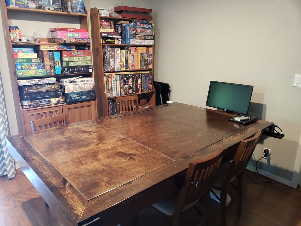 Board Game Table - Vault, Neoprene, Topper, DIY, Farmhouse Base