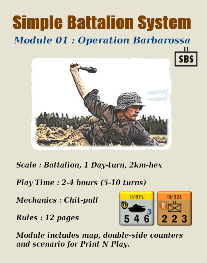 Cover art for Simple Battalion System: Module 01 – Operation Barbarossa