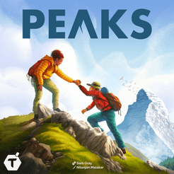 Peaks gioco da tavolo avventura alpinismo per 1-6 giocatori - copertina ufficiale Tangerine Games
