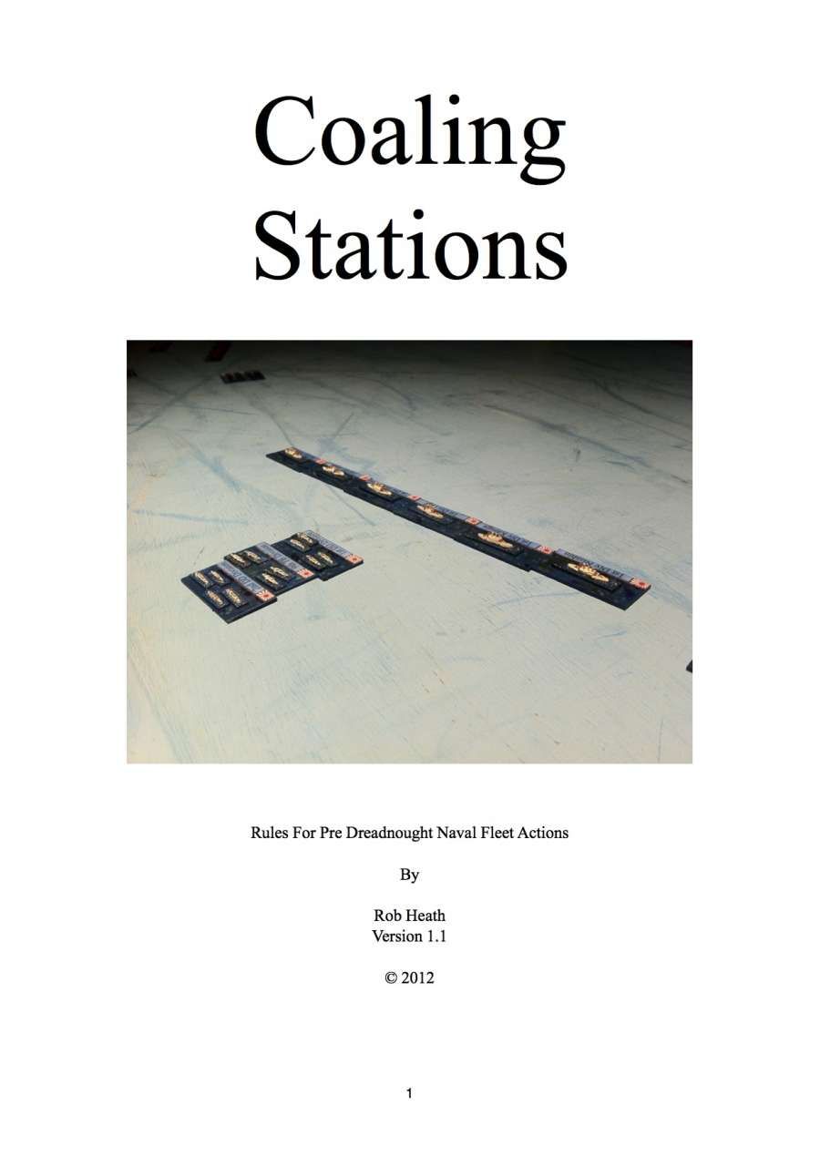 Coaling Stations: Rules for Pre Dreadnought Naval Fleet Actions cover