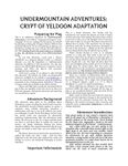RPG Item: Undermountain Adventures: Crypt of Yeldoon Adaptation