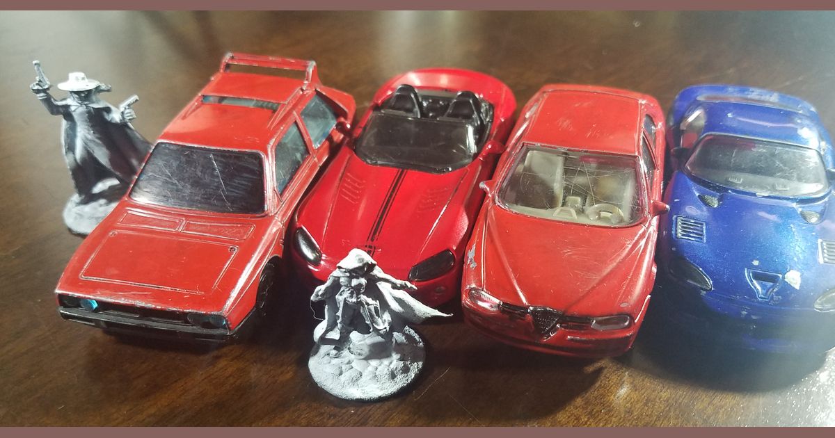 Small Cuts - Viability of 1:43 Toy Cars in 28mm Gaming