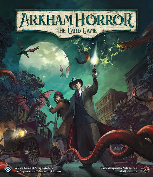 Arkham Horror: The Card Game revised core set box cover