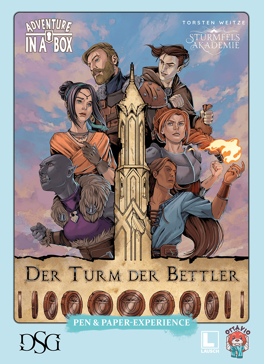 Cover art for Adventure in a Box: Sturmfels Akademie – Der Turm der Bettler