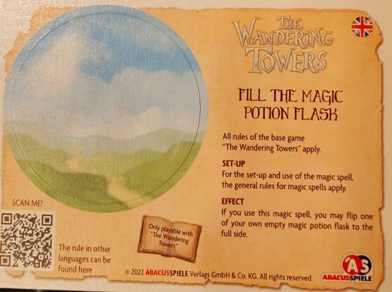 Wandering Towers: Fill The Magic Potion Flask Promo Card