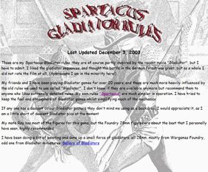 Spartacus: Gladiator Rules
