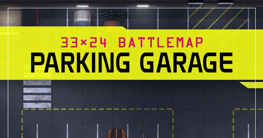 Battlemap: Parking Garage | RPG Item | RPGGeek