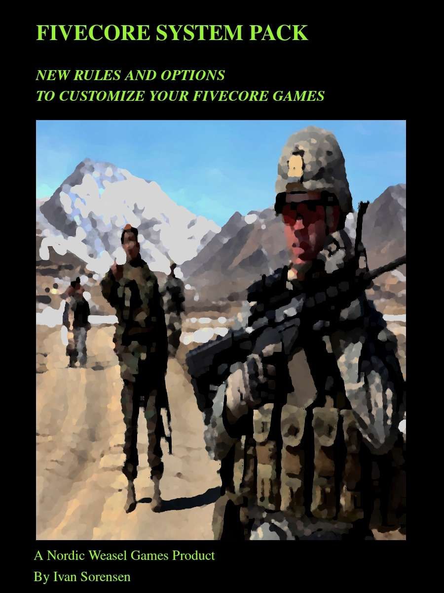FiveCore System Pack: New Rules and Options to customize your FiveCore Games
