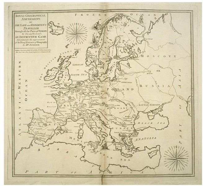The Royal Geographical Amusement or the Safe and Expeditious Traveller Through all the Parts of Europe by Sea and by Land