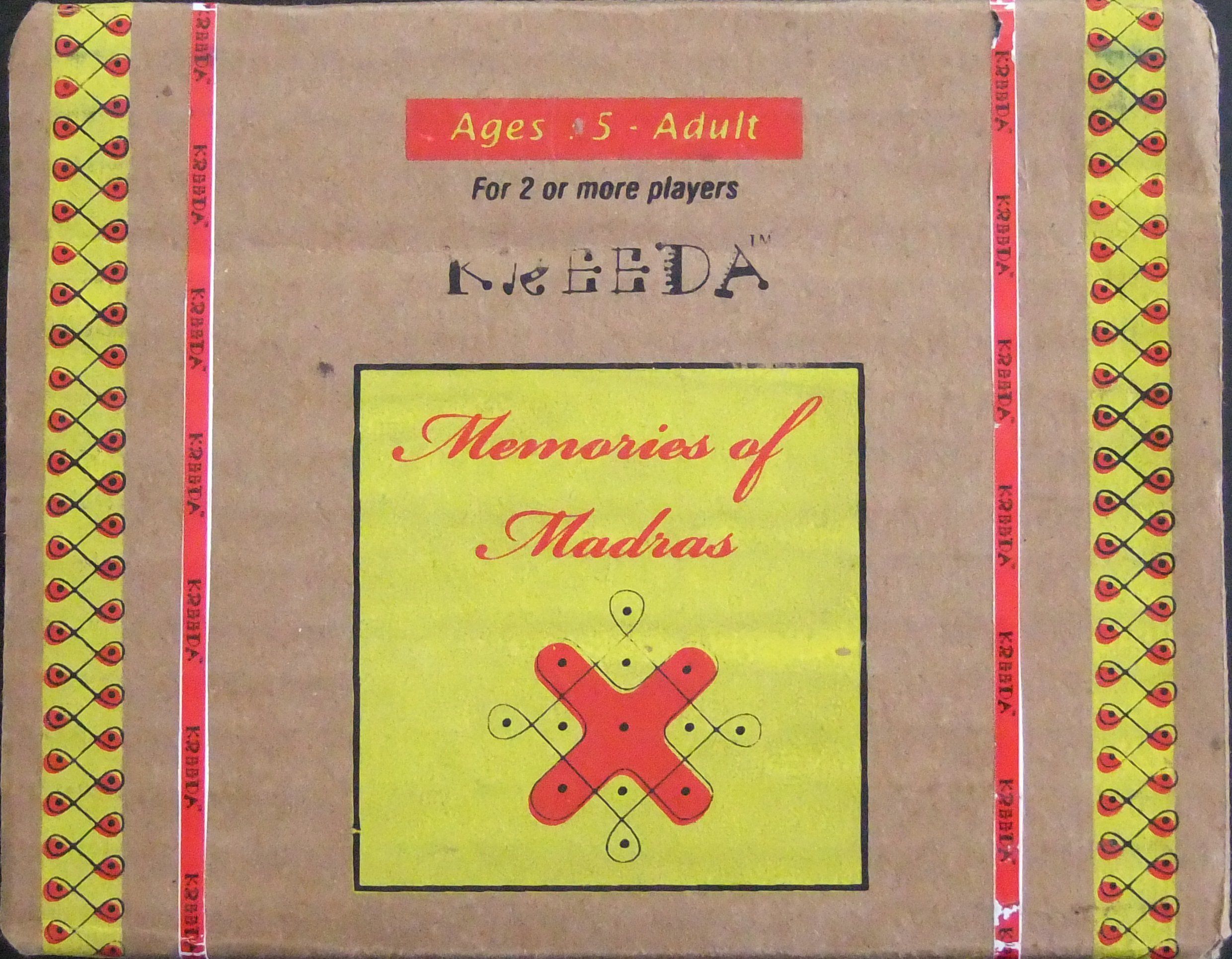 Memories of Madras box art
