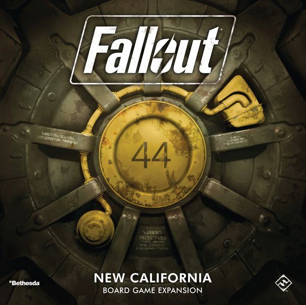 Fallout: New California, Fantasy Flight Games, 2018 — front cover (image provided by the publisher)