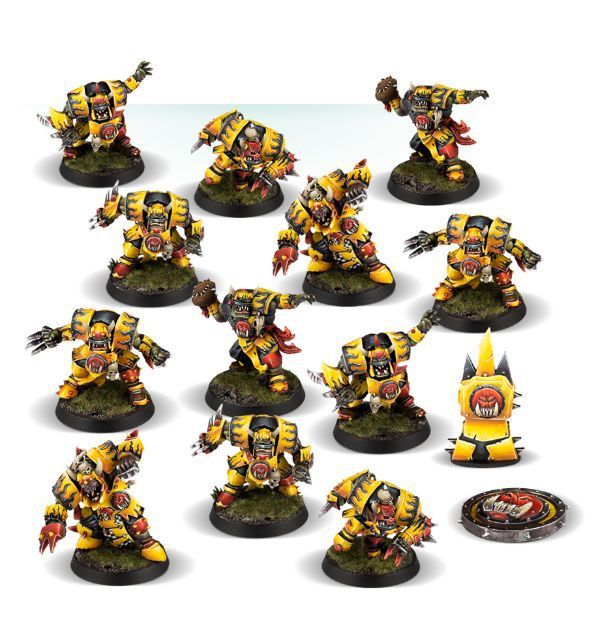 Blood Bowl Orc Lineman 3rd Edition metal Orcland Raiders team C053 