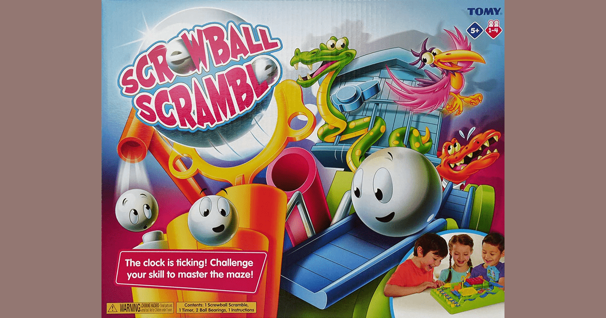 Tomy Screwball Scramble Board Game 