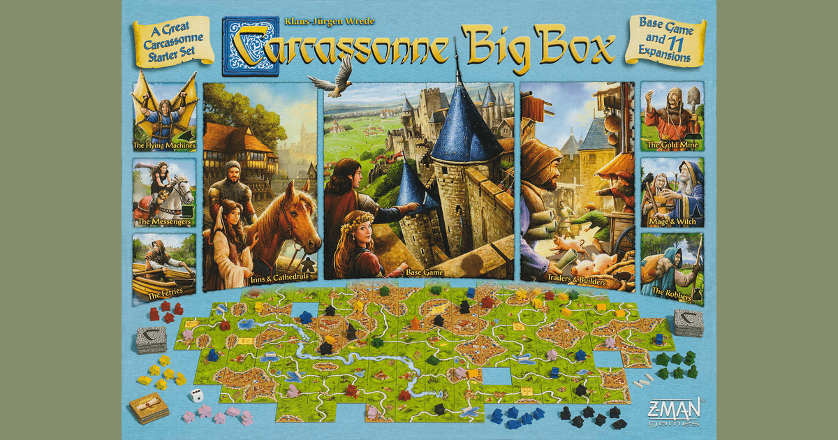 2012 Old Design Carcassonne complete set of Mini expansions 