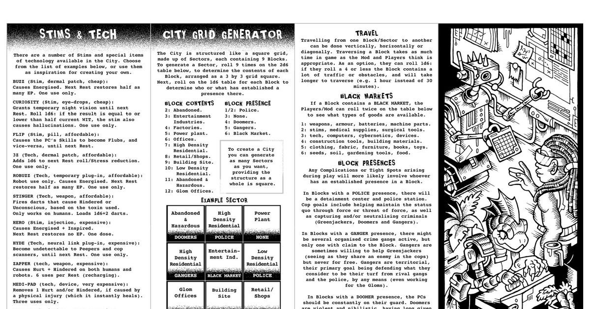 Greenjackers mod guide leaflet rpg item rpggeek