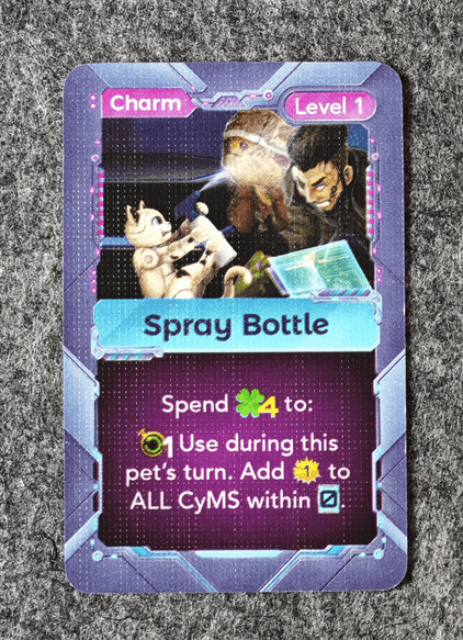 Cyber Pet Quest: Spray Bottle Promo Card